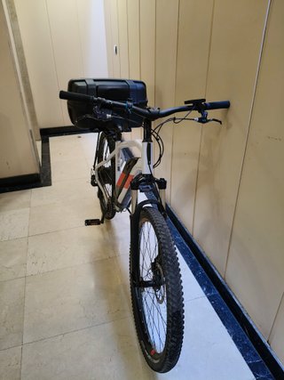 Bicicleta Rockrider Blanca Eléctrica
