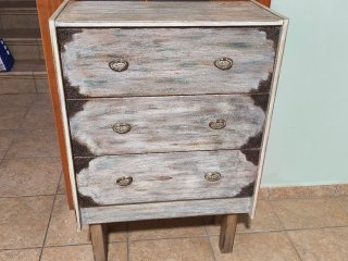 Cajonera de madera estilo vintage