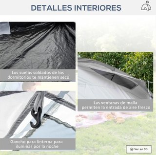 Tienda Campaña Familiar 4-6 Personas
