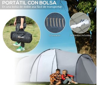 Tienda Campaña Familiar 4-6 Personas