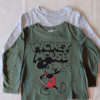 Lote 2 camisetas Mickey Mouse 3 años