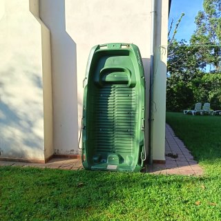 Barco verde Sportyak 245 con remos