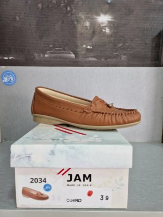 Mocasines de piel marrón talla 39 nuevos