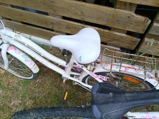 Bicicletas Niña Blancas y Rosas