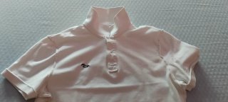 Polo Hollister Blanco Talla M