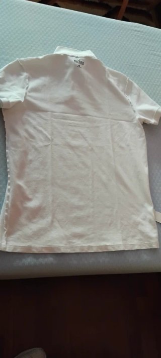Polo Hollister Blanco Talla M