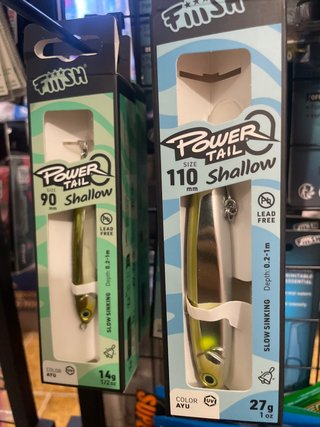 2 Esche per Pesca Power Tail 90mm e 110mm
