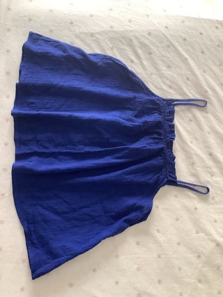 Top Celop talla M azul eléctrico con tirantes fino