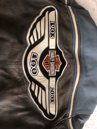 Chaqueta Harley-Davidson Cuero Negra/Gris