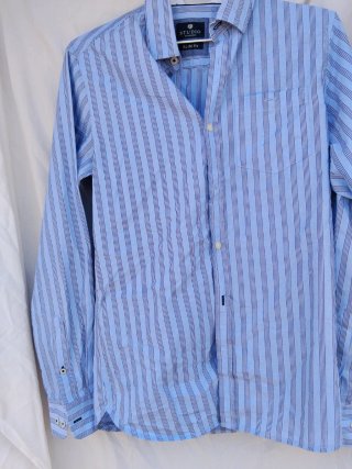 Camisa Studio Classics Rayas Azul Slim Fit