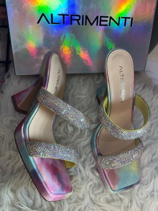 Sandalias Altrimenti tacón plataforma brillantes