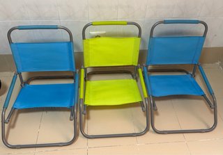 Pack 3 Sillas Plegables Playa