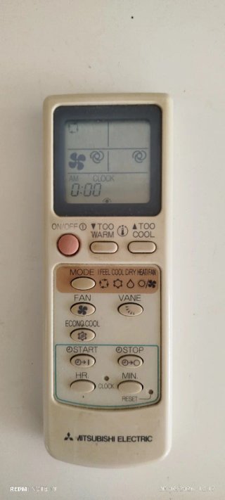 Mando Aire Acondicionado Mitsubishi Electric