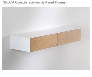 Consola recibidor Sklum blanco