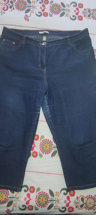 Vaqueros Culotte Punt Roma Azul