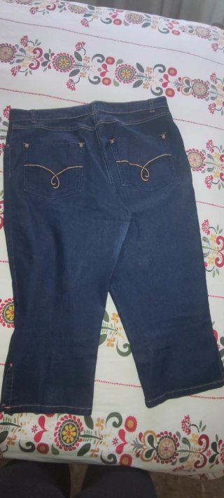 Vaqueros Culotte Punt Roma Azul
