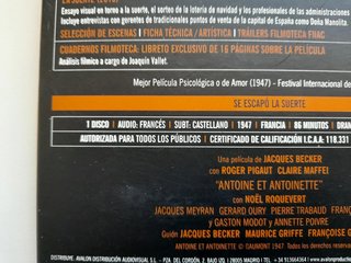 DVD Se escapó la suerte (Jacques Becker)