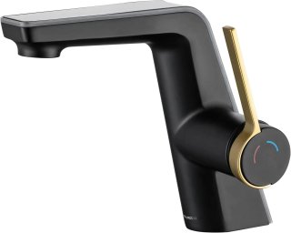 Rubinetto Bagno Nero/Oro con Indicatore