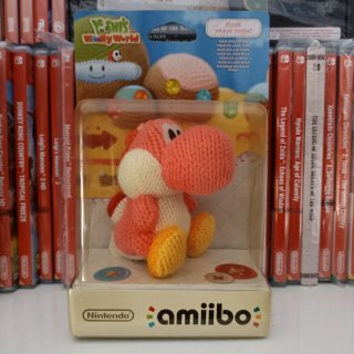 Amiibo Yoshi Rosa Tejido Nintendo