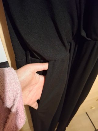 Tuta elegante nera con pizzo - Taglia 44