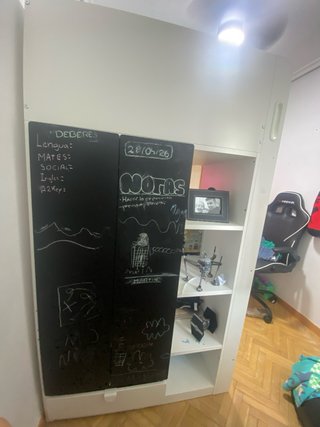 Cama alta IKEA SMASTAD blanca