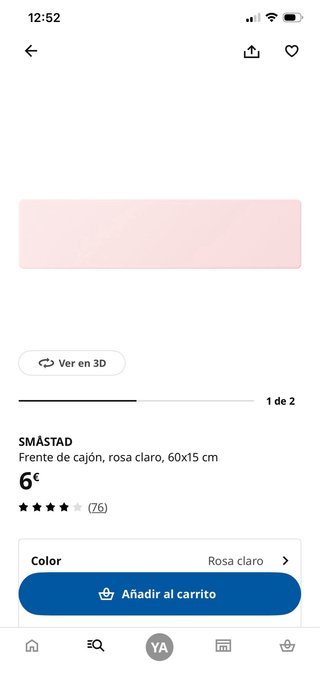 Cama alta IKEA SMASTAD blanca