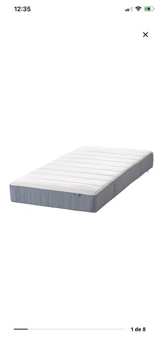 Cama alta IKEA SMASTAD blanca