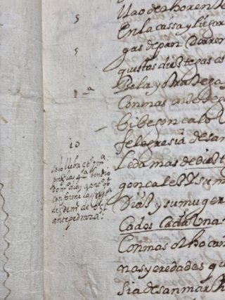 Documento Histórico 1644