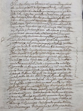 Documento Histórico 1644