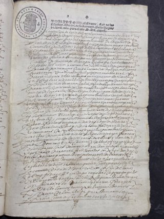 Documento Histórico 1644