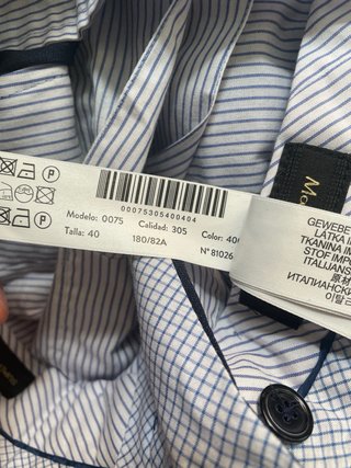 Traje Massimo Dutti Azul