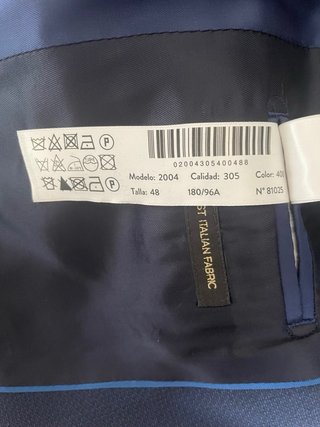 Traje Massimo Dutti Azul