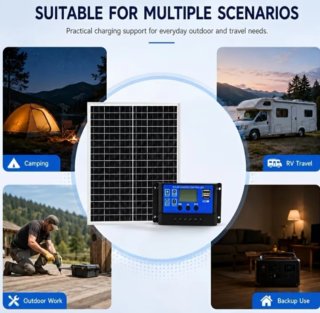 Kit Panel Solar + Controlador 100A