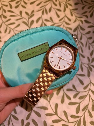 Reloj Pura Alegría Plata y Blanco