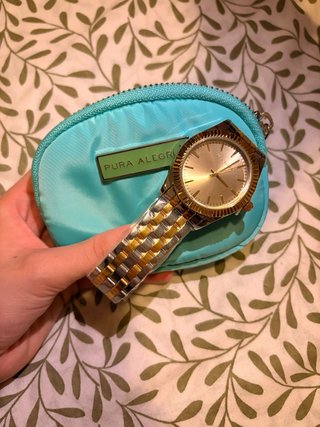 Reloj Pura Alegría Plata y Blanco