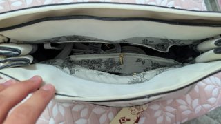 Bolso de mano blanco