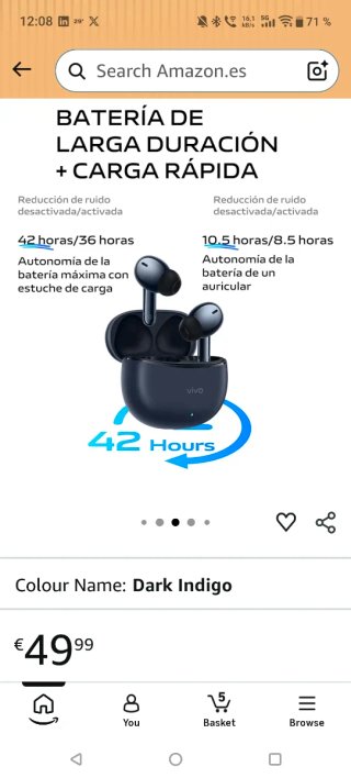 Auriculares Vivo TWS 3e PRECINTADO