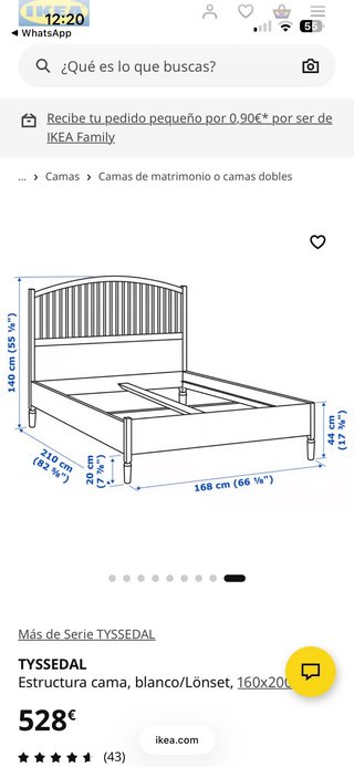 Cama Matrimonio con colchon y Mesitas