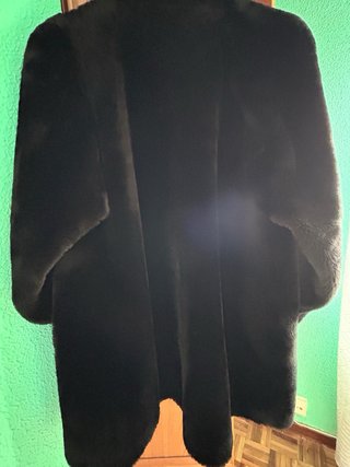 Abrigo de cordero señora negro