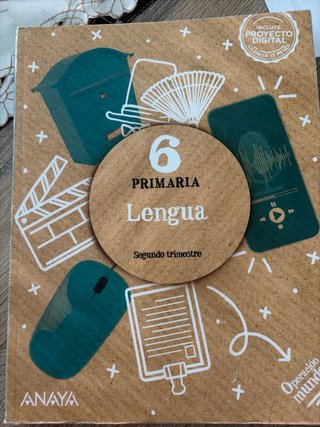 Libros lengua 6 primaria Editorial Anaya