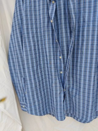 Camisa de cuadros azul KANGURU hombre