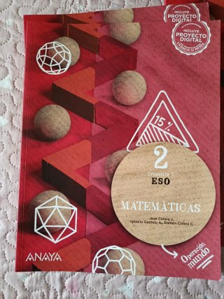 3 Libros trimestres Matemáticas 2° ESO