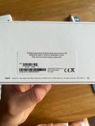 Apple Watch SE GPS 1ª Gen Space Gray/correa azul