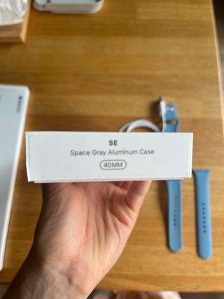Apple Watch SE GPS 1ª Gen Space Gray/correa azul