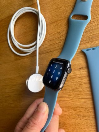 Apple Watch SE GPS 1ª Gen Space Gray/correa azul