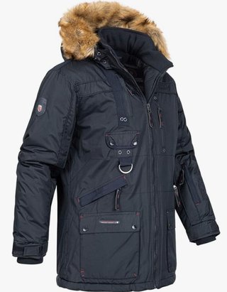 Chaqueta larga NORWAY azul/negra