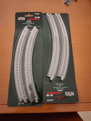 Vías Curvas Kato N 20-120 R315-45