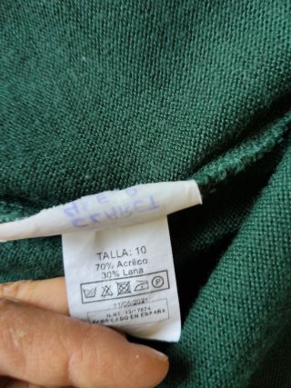 Chaqueta Uniforme Colegio Claret Verde