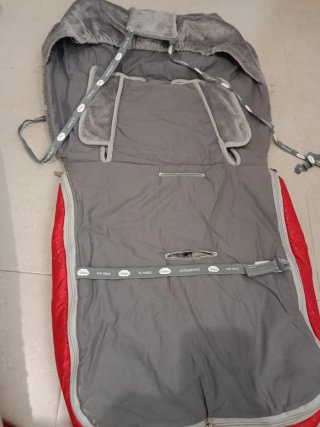 Saco para carrito gris y rojo estrellas