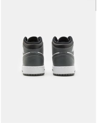 Air Jordan 1 Mid Zapatillas Altas Unisex NegroGris